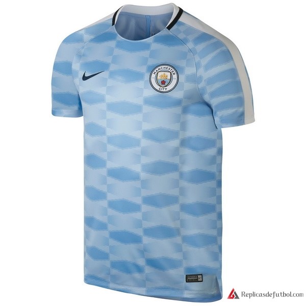 Camiseta Entrenamiento Manchester City 2017-2018 Azul Claro